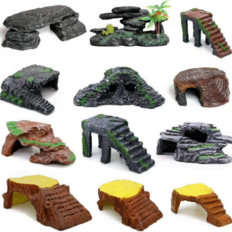 Turtle Basking Platform with Hideout