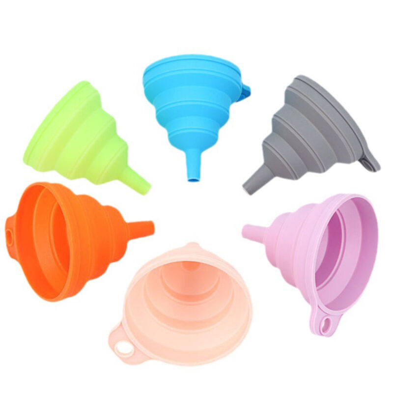 Collapsible Silicone Kitchen Set – Funnel & Storage Bowl