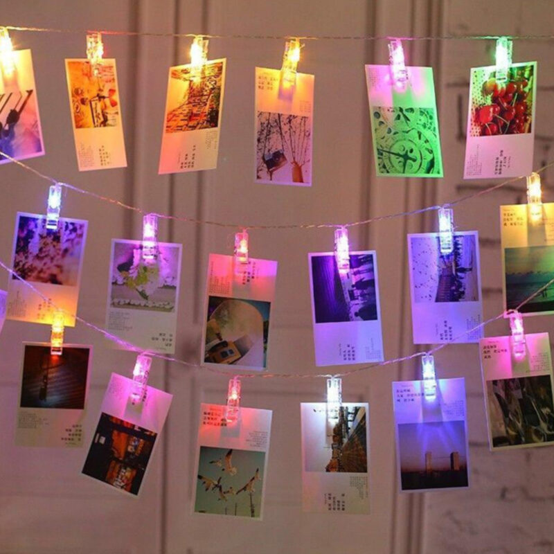Photo Clip String Lights – Decorative Fairy Lights for Pictures